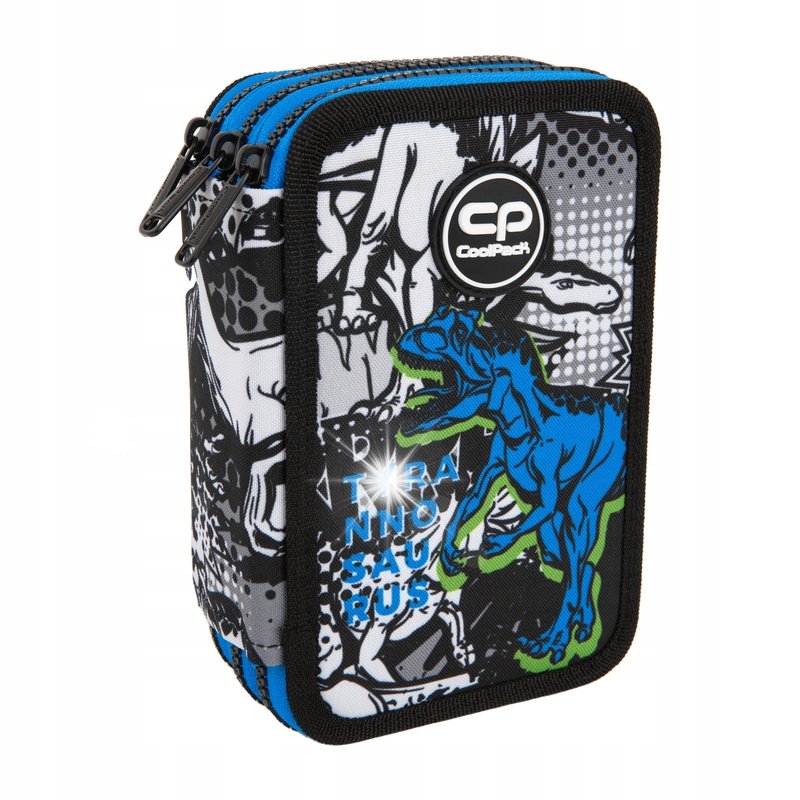 Coolpack Jumper 3 Piórnik potrójny z wyposażeniem Dinozaur T-Rex F067853