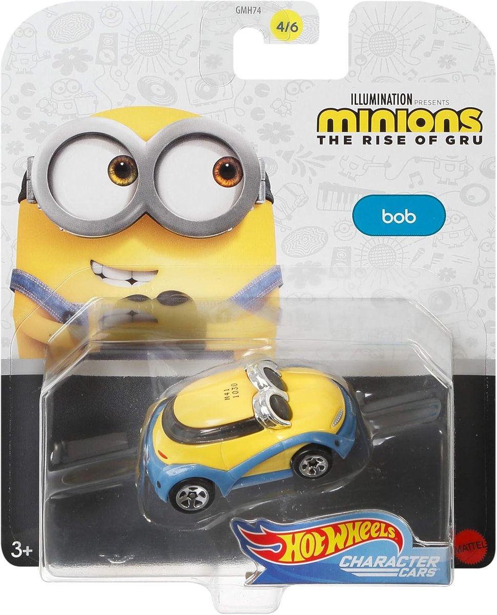 HOT WHEELS CHARACTERS MINIONKI BOB 4/6 GMH78