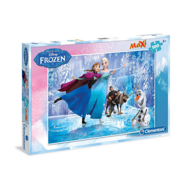 Clementoni, puzzle, Disney, Kraina Lodu Maxi, 100 el.