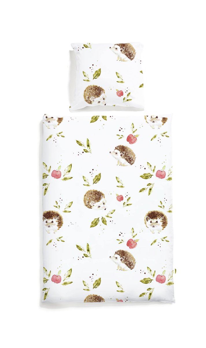 White pocket, Komplet pościeli dziecięcej, Jeże, 150x200 cm