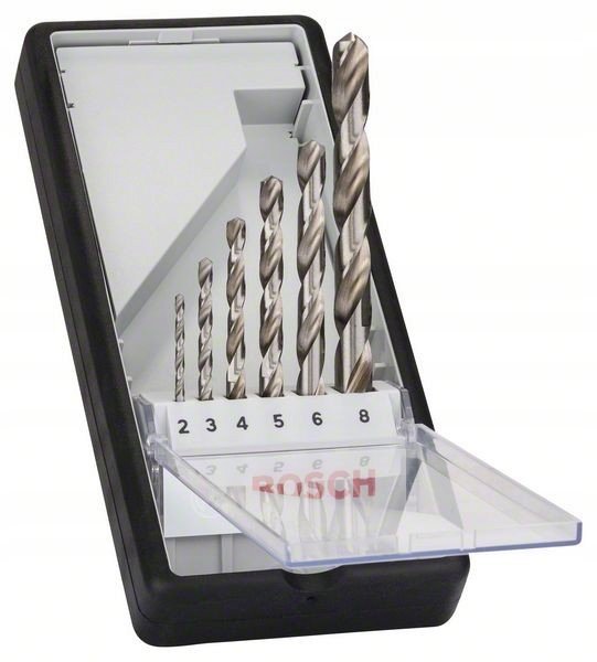 6-częściowy zestaw wierteł do metalu HSS-G Robust