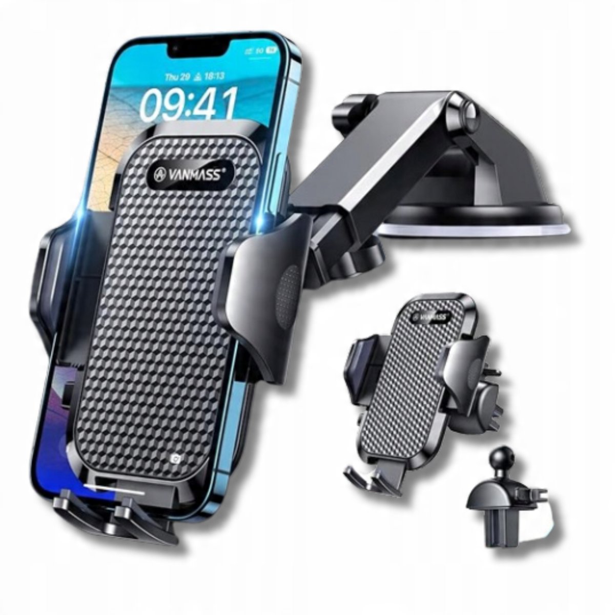 Uchwyt Na Telefon Do Samochodu Mocny Uniwersalny Na Telefon Komórkowy