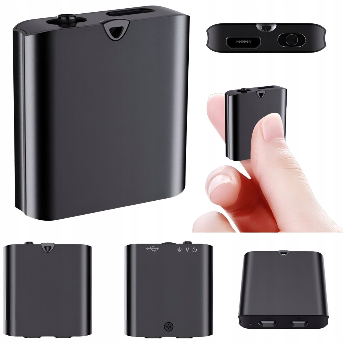 Ukryty Rejestrator Dźwięku 8Gb Podsłuch Mini Malutki 3Cm Do Torebki Pluskwa