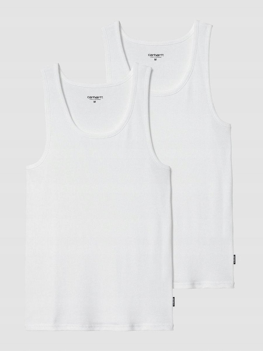 TANKTOP Zestaw 2 SZTUKI T-Shirt BEZRĘKAWNIK MĘSKI BIAŁY Carhartt WIP M