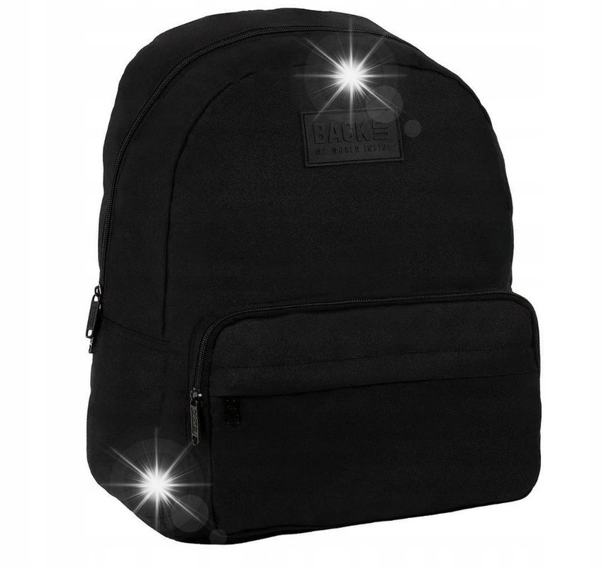 Plecak szkolny młodzieżowy BackUP klasyczny Czarny unisex C56
