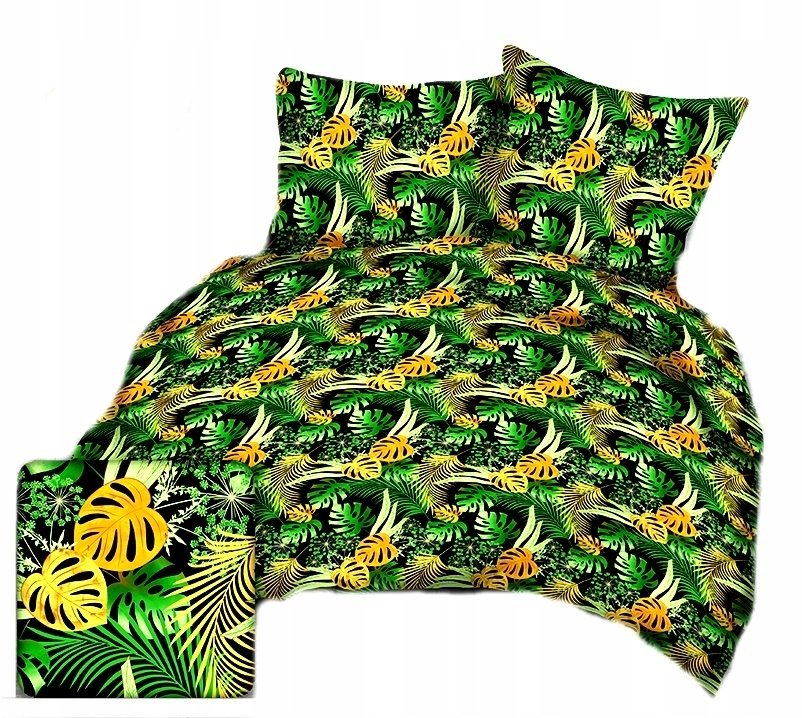 pościel z kory 200x220 + 2 poszewki K 54 piramida zielona