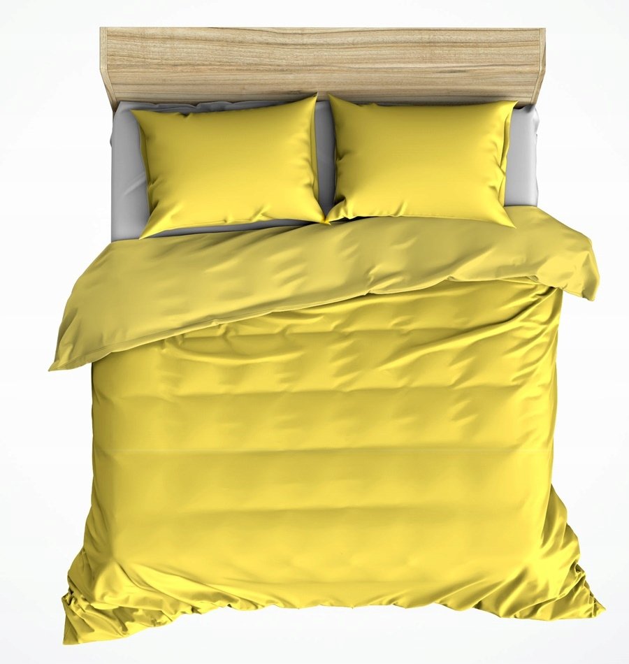 pościel kora lux 200x220 + 2 poszewki K 507 żółta