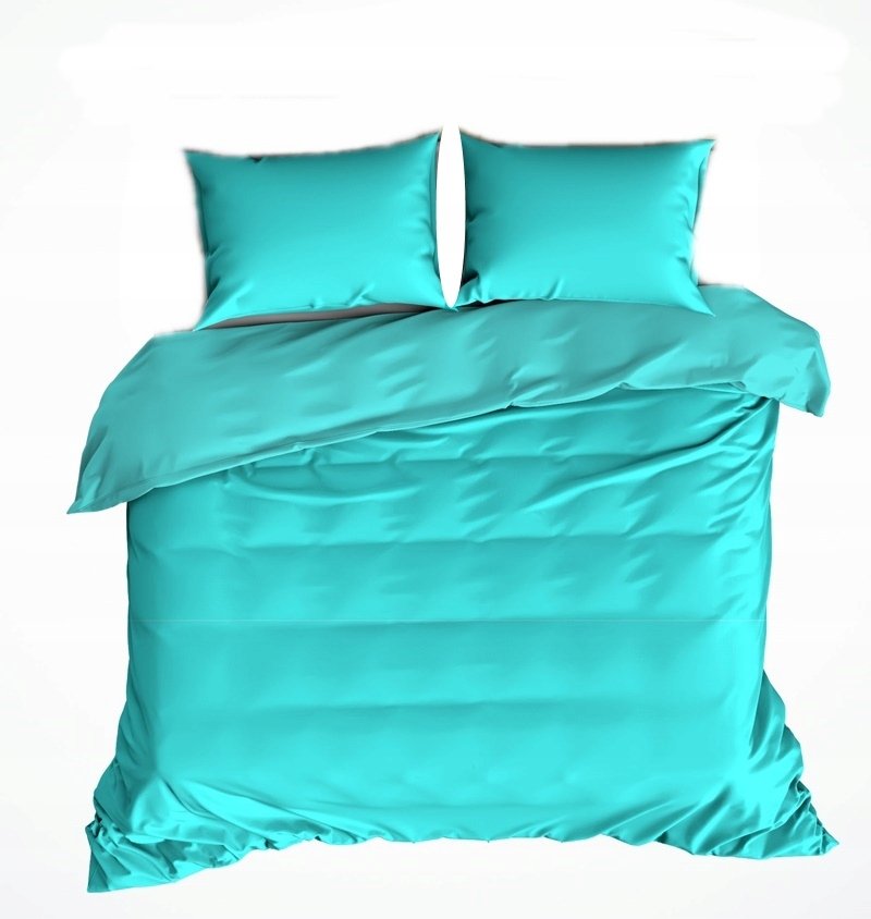 pościel z flaneli 180x200 + 2x poszewka F 245 turkus