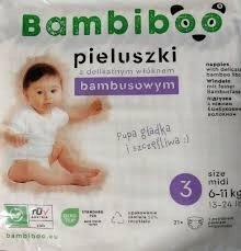 BAMBIBOO MIDI pieluchy bambusowe 6-11 kg 21 szt