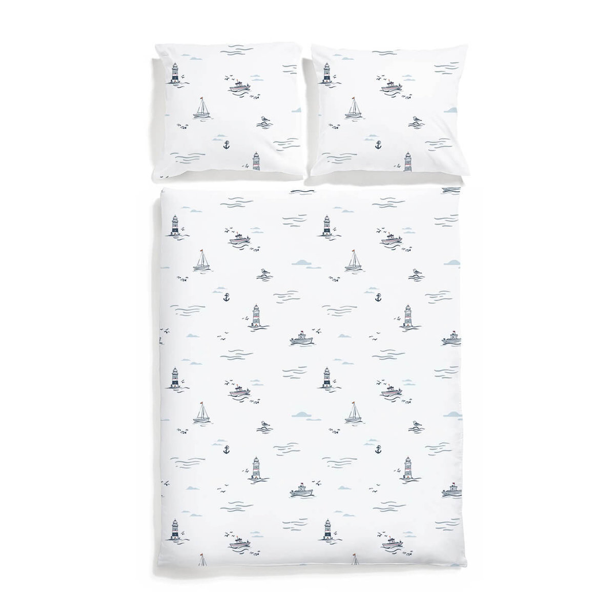 Pościel Ahoj! 160 x 200 cm + 50 x 60 cm (2 szt)