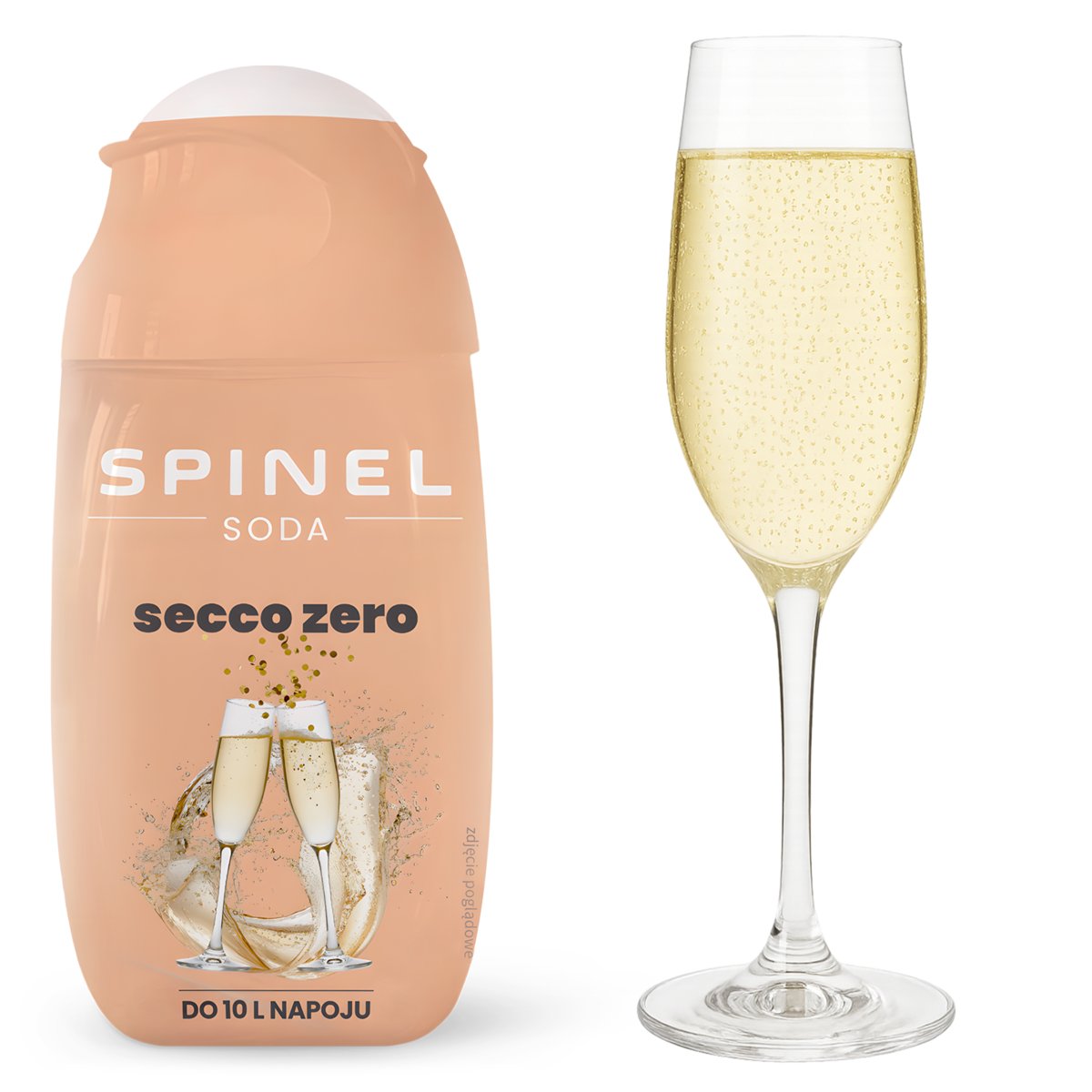 SYROP SPINEL SODA SECCO ZERO BEZALKOHOLOWY DO SATURATORA KONCENTRAT DO 10L