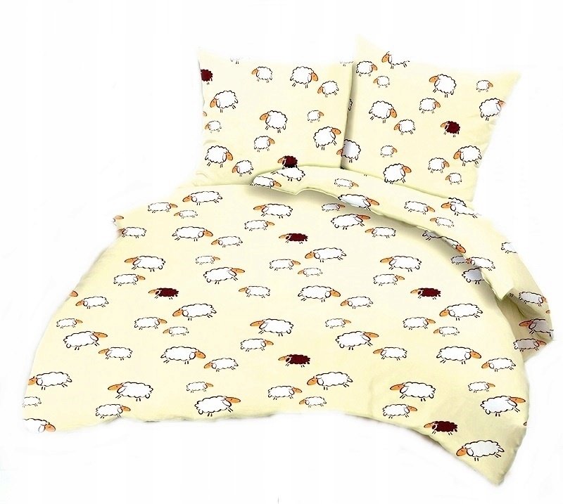 pościel bawełna lux 160x220 + 2 poszewka B 200-3 baranki ecru