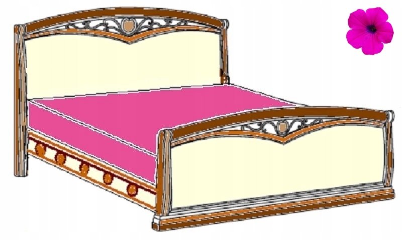 Flanelka Prześcieradło z bawełny z gumą 180x220 bawełna 100% 160 Pbzg 30 amarant