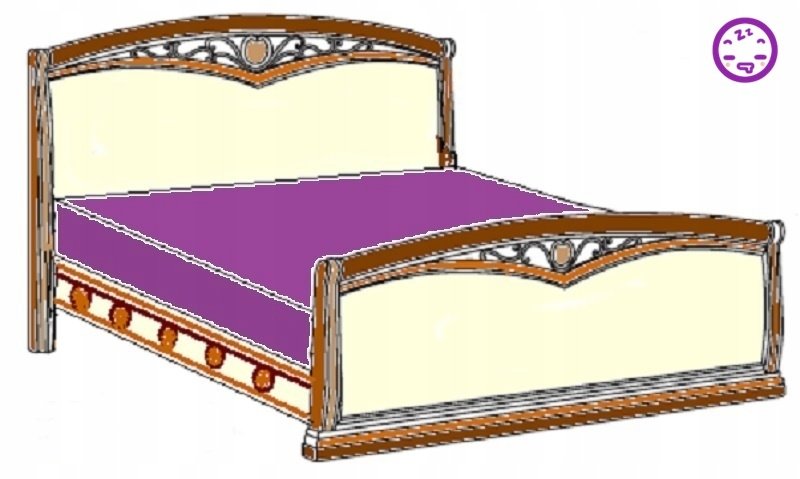 Flanelka Prześcieradło z bawełny z gumą 220x220 bawełna 100% 160 Pbzg 33 fiolet