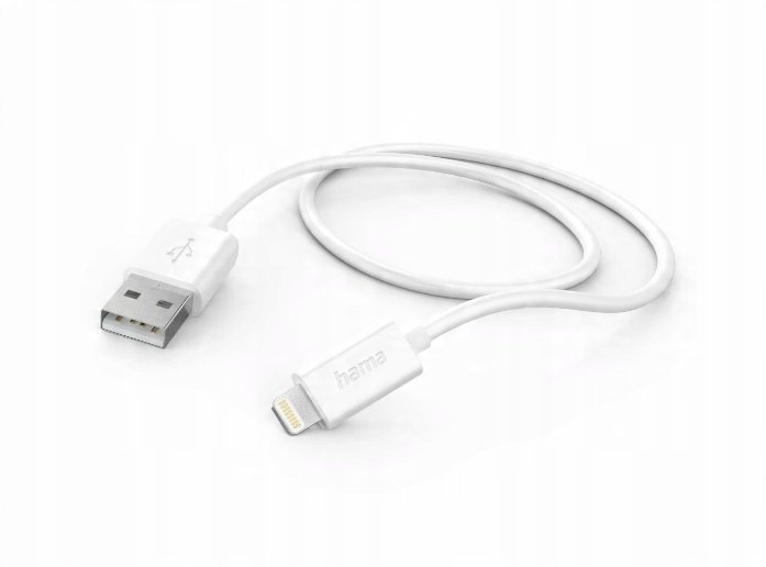 Kabel Do Iphone Lightning Ładowanie i Transfer 1,0 m Biały