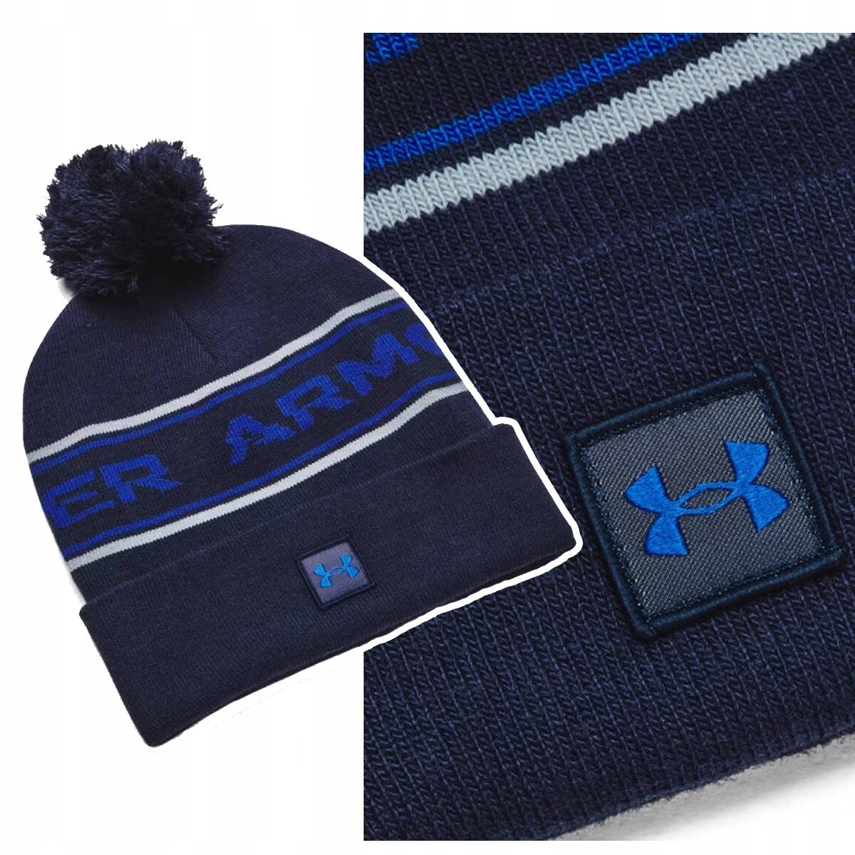 Czapka z pomponem Under Armour Halftime Beanie 1379985 r. UNIWERSALNY