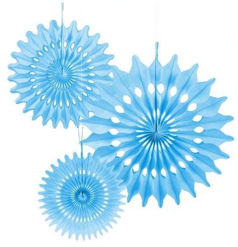 Rozety dekoracyjne, niebieskie