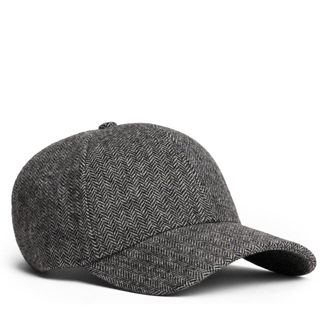 Czapka z daszkiem Tommy Hilfiger Th Flag Herringbone 6 Panel Cap AM0AM13784 Szary