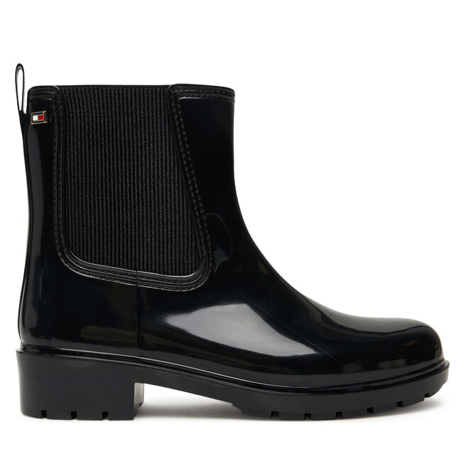 Kalosze Tommy Hilfiger Flag Hardware FW0FW08966 Czarny