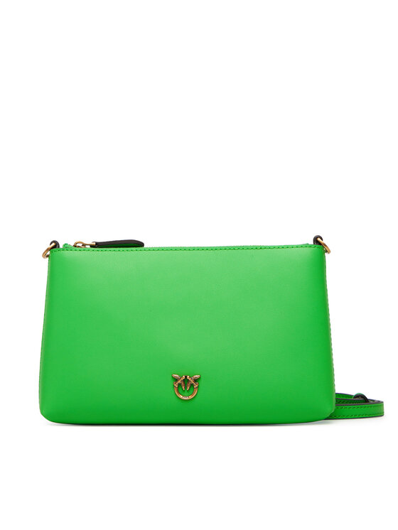 PINKO Torebka Flat Horizontal Mini AI 25-26 104277 A0F1 Zielony