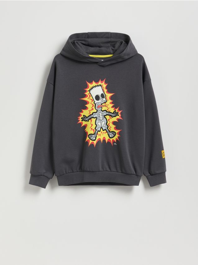 Reserved - Bluza The Simpsons - ciemnoszary