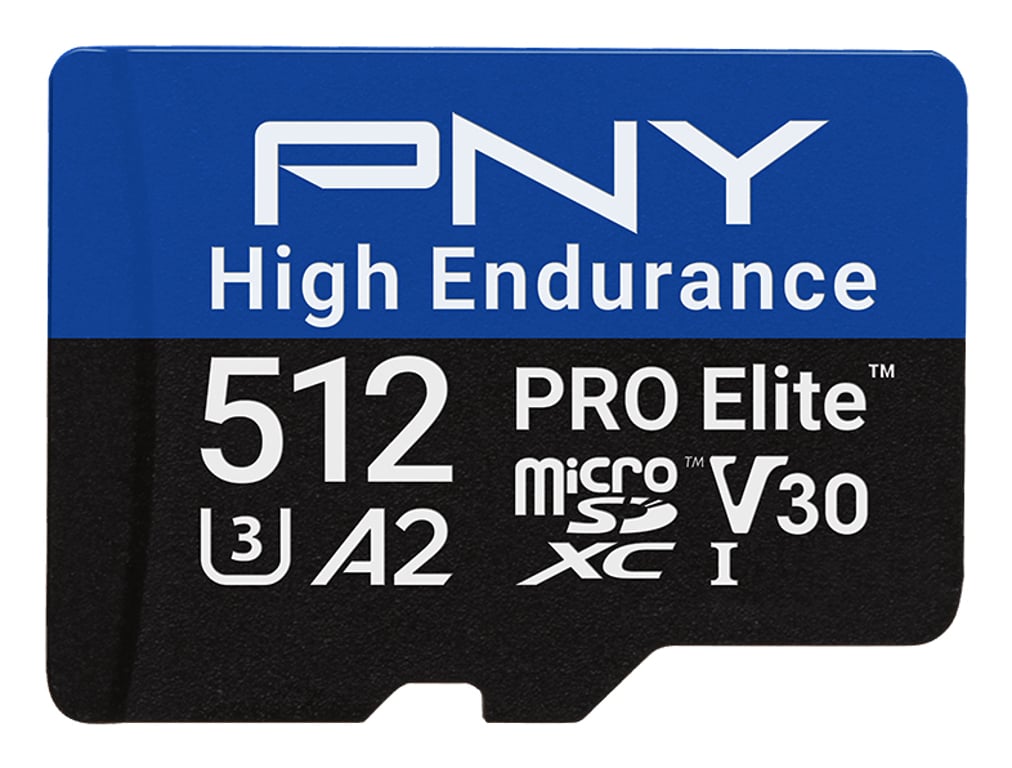 PNY PRO Elite 512 GB MicroSDXC UHS-I Klasa 10 P-SDU512V32100PHE-GE