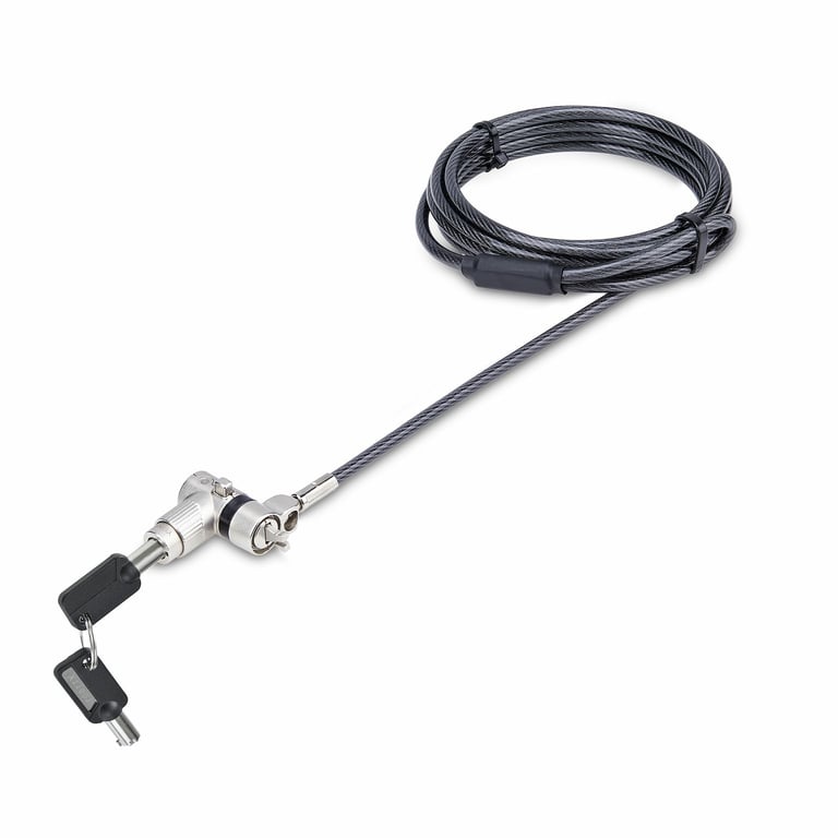 StarTech UNIVMK25-LAPTOP-LOCK zapięcie do kabli Czarny, Stal 2 m