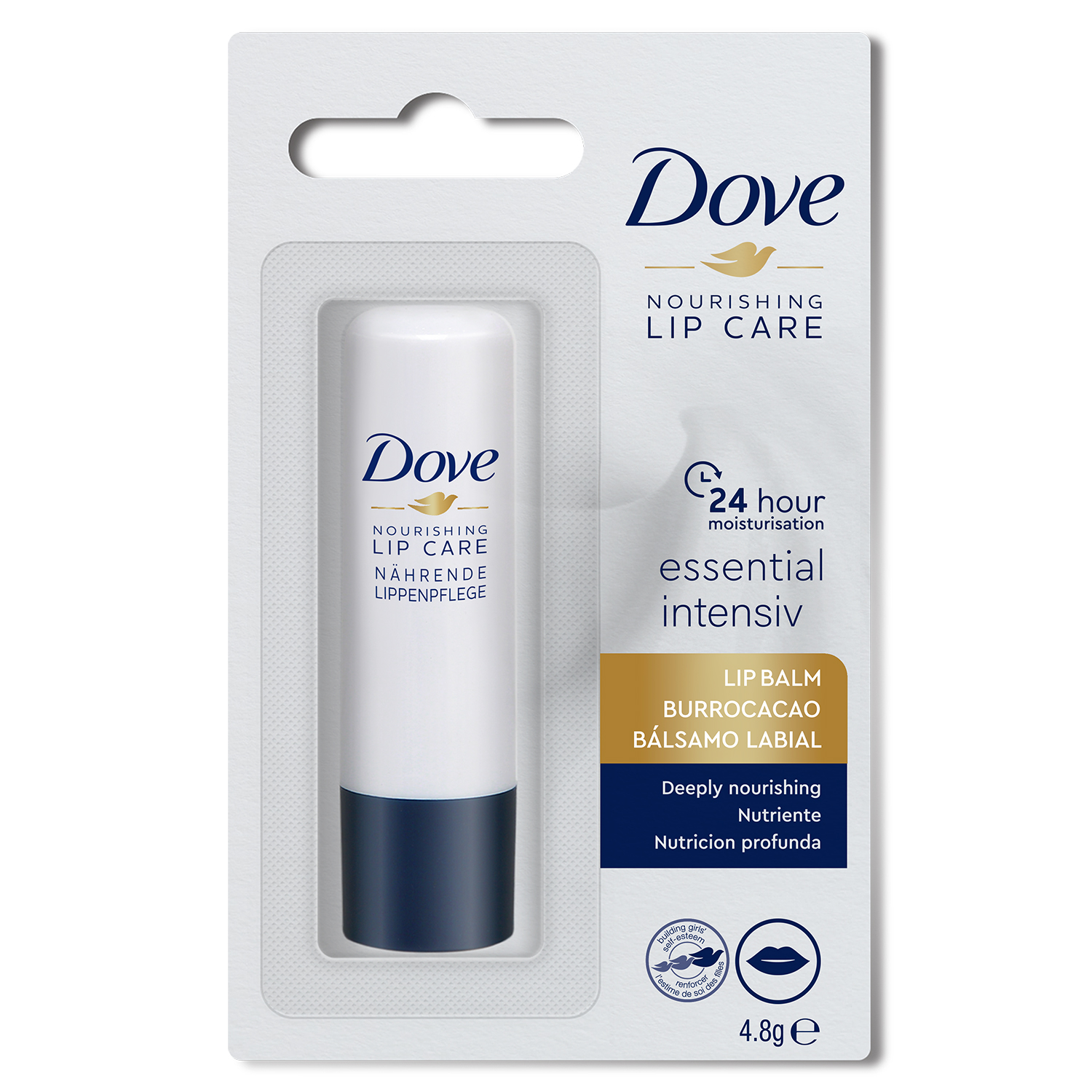 Dove Nourishing Lip Care Essential, balsam do ust, 4,8 g
