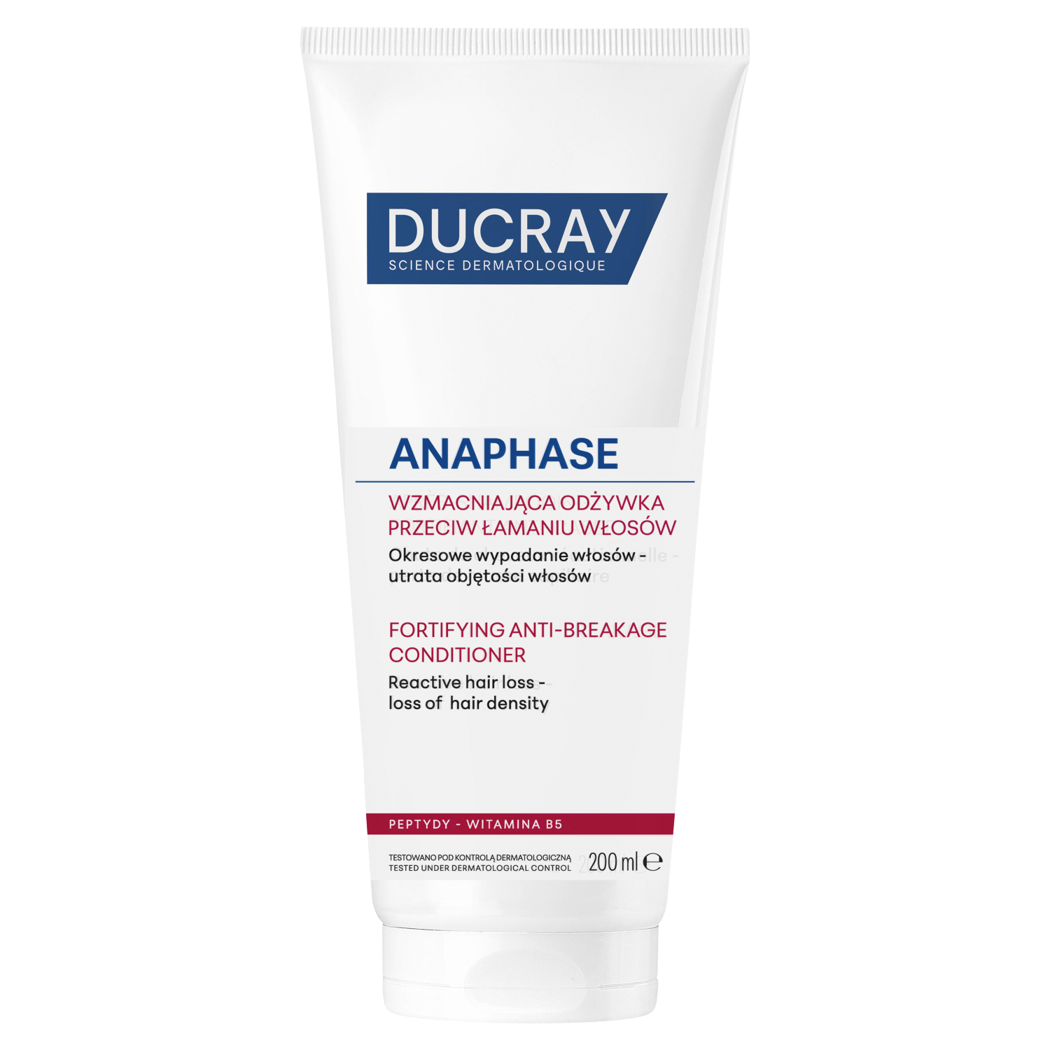 Ducray Anaphase, wzmacniająca odżywka przeciw łamaniu włosów, 200 ml