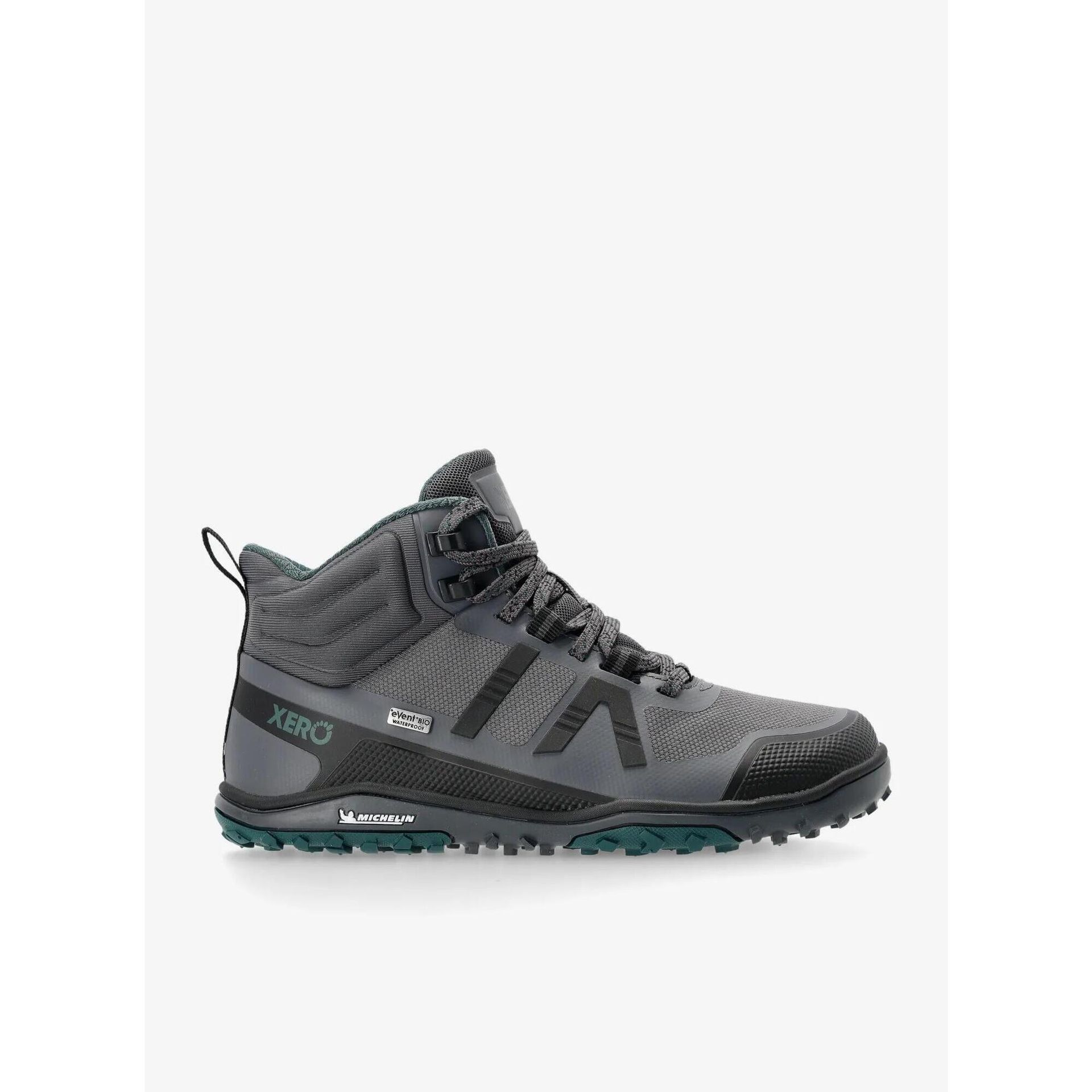 Buty turystyczne damskie Xero Shoes Scrambler Mid II WP - asphalt/sea moss