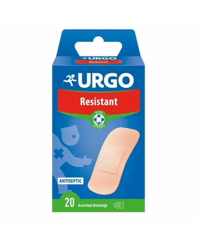 Urgo Resistant, plastry z opatrunkiem, 20 sztuk