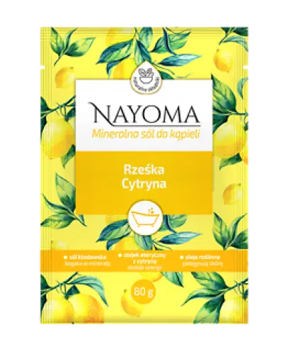 Nayoma Mineralna sól do kąpieli Rześka Cytryna, 80 g