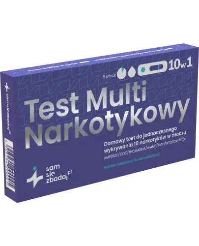 Test Multi Narkotykowy, Samsiezbadaj, 10 w 1, 1 sztuka