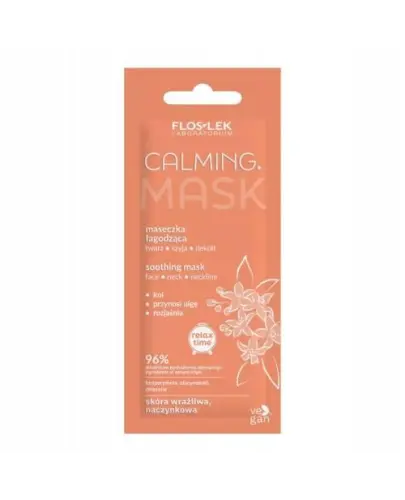 Floslek Calming maseczka łagodząca, twarz, szyja, dekolt, 6 ml