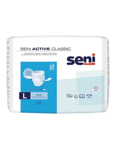 Seni Active Classic Majtki chłonne L, 10 sztuk