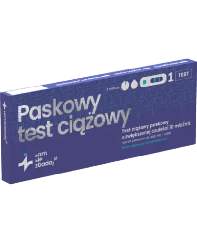 Paskowy test ciążowy, 1 sztuka