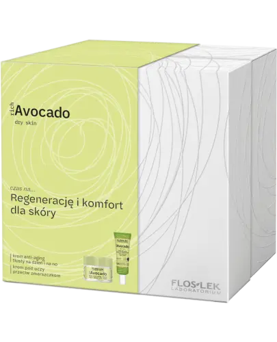 Floslek richAvocado dry skin, krem tłusty anti-aging, 50 ml + krem pod oczy, 30 ml