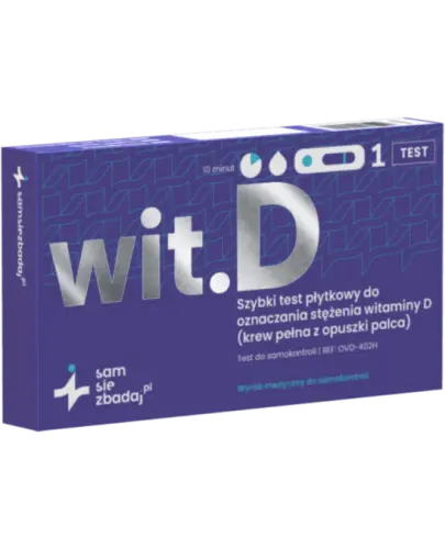 Wit.D szybki test płytkowy, 1 sztuka