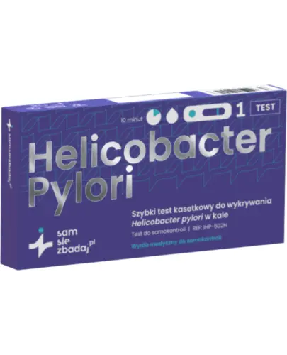 Helicobacter pylori Szybki test kasetkowy, 1 sztuka