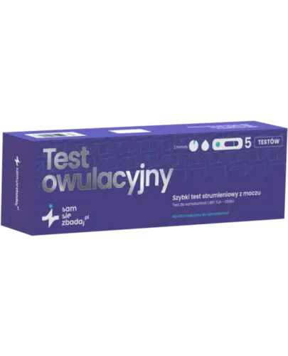 Test owulacyjny strumieniowy z moczu, 5 sztuk