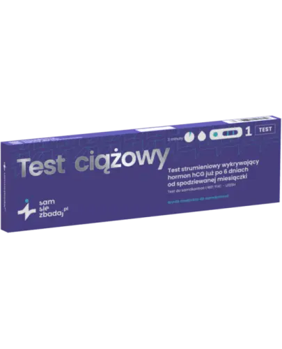 Test ciążowy strumieniowy, 1 sztuka