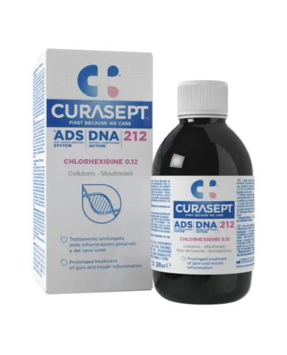 Curasept ADS DNA 212 0,12% Chlorhexidine płyn do płukania jamy ustnej, 200 ml