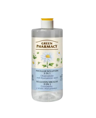 Green Pharmacy Płyn micelarny rumianek i kwas hialuronowy 3w1, 500 ml