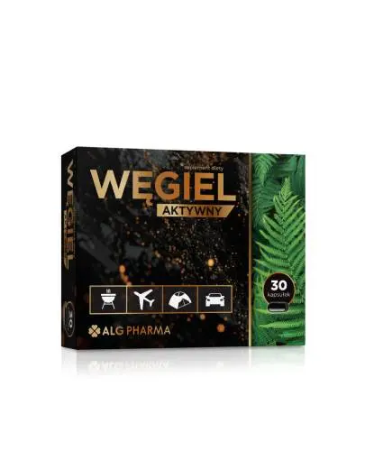 Alg Pharma Węgiel Aktywny, 30 kapsułek