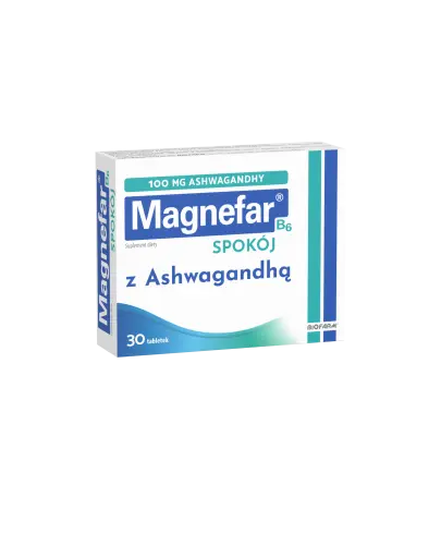 Magnefar B6 Spokój z ashwagandhą, 30 tabletek