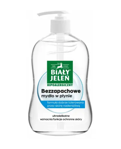 Biały Jeleń Hipoalergiczny Mydło w płynie bezzapachowe, 300 ml
