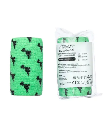 Vitammy Autoband Elastyczny bandaż kohezyjny dinozaury 10 cm x 4,5 m, 1 sztuka