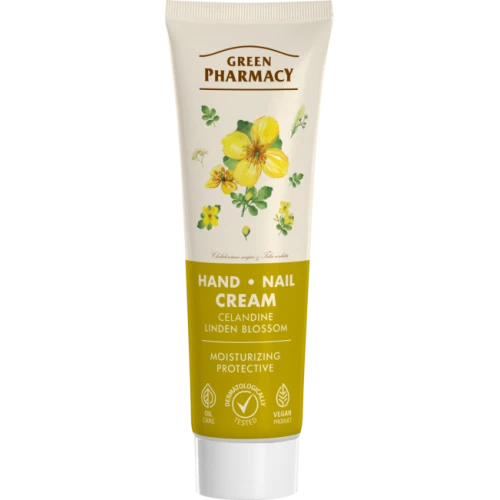 Green Pharmacy Krem do rąk, jaskółcze ziele i kwiat lipy, 100 ml
