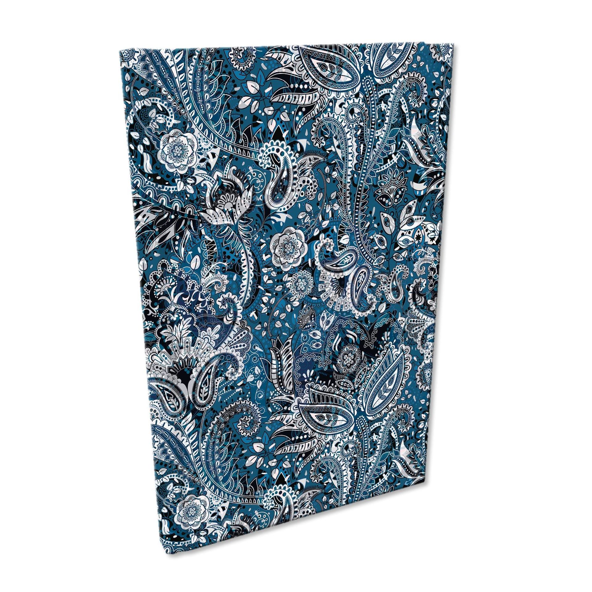 Notes A5 w kratkę Soft Touch Ornament Blue