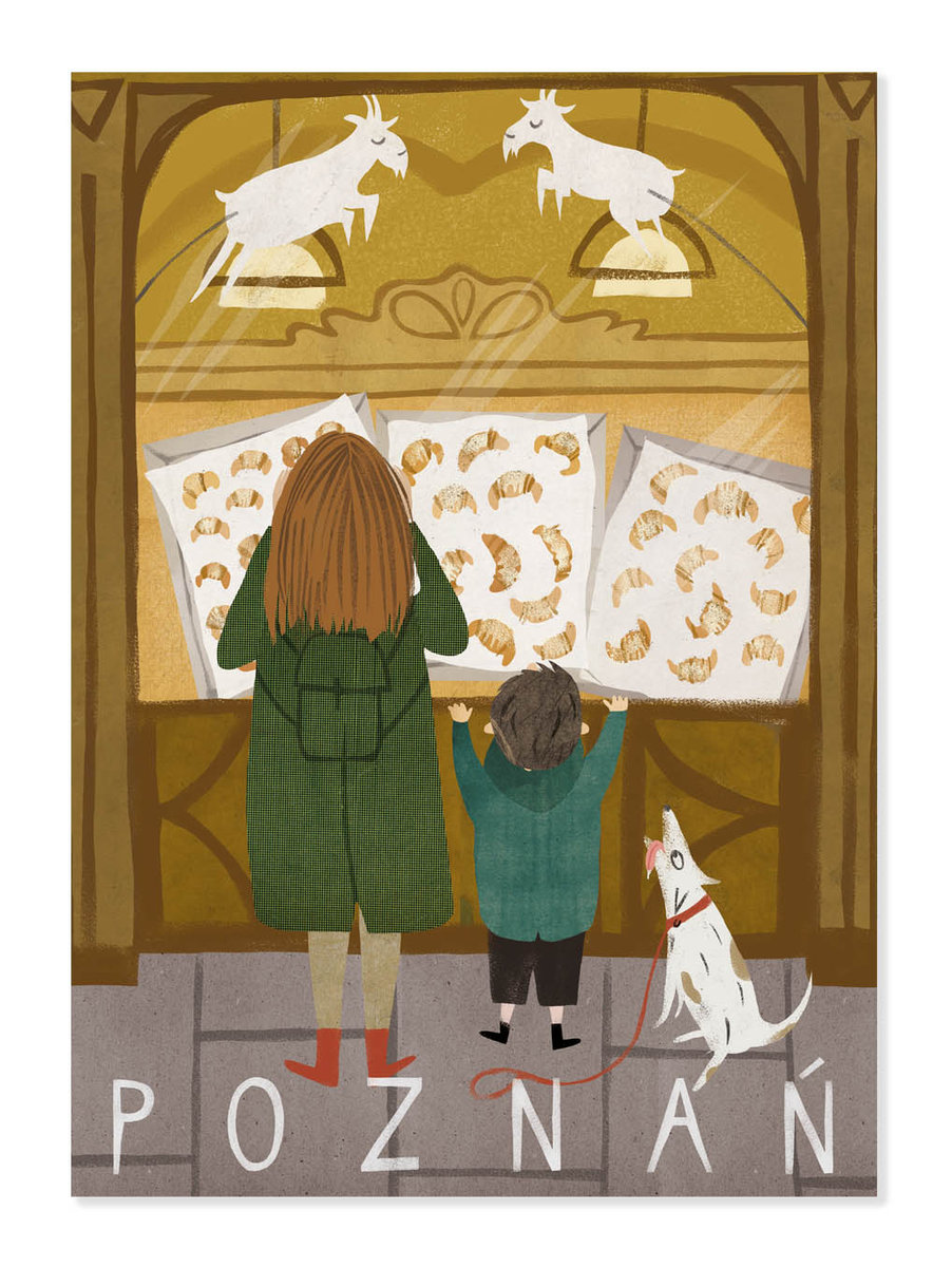 Pocztówka. Poznań 105X145 Mm. Sylver Rocket Studio